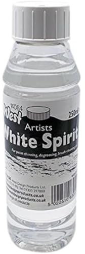 West White Spirit, Clear, 250ml, For Artists, Cleaning Tools & Bike Chains, Paintbrushes, Surfaces, Thin Paint, Paints, Coatings, Waxes, Varnishes, Degreasing, General Cleaning