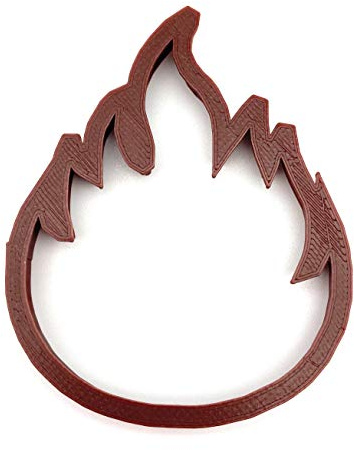 Fire Flame Cookie Cutter 01 Fondant Cake Decorating (4 inches)
