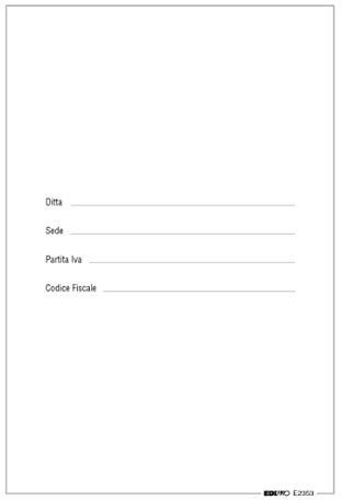 EDIPRO - E2353 - Flipcharts für soziale Bücher aus weißem Papier 90 g mit Rahmen - 100 nummerierte Blätter (1-200) f.to 31 x 24,5