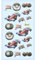 NEU SOFTY 3-D Sticker/Aufkleber, Rennwagen, 1 Bogen