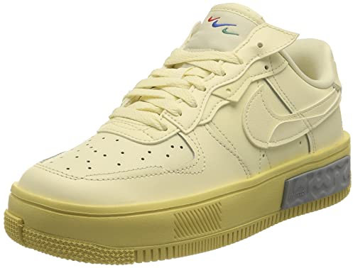 Nike Air Force 1 Fontanka, Sneaker Mujer, Coconut Milk/Coconut Milk-Lemon Wash, 38.5 EU