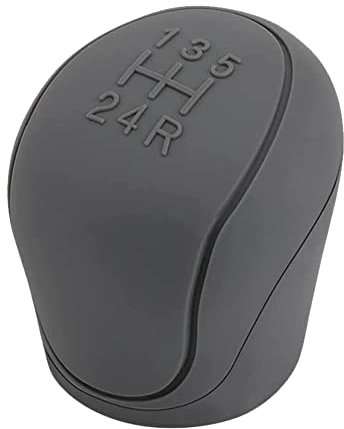 AUTOZOCO Funda Pomo Cambios Marcha Coche Antideslizante Gris, Cubierta de Perilla de palanca de Marchas, Protector de pomo adherente, Funda de palanca de cambios, Silicona, Universal, Gris