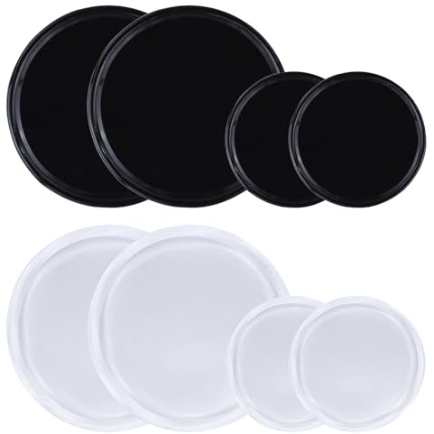 8 Stück Auto Anti Rutsch Matte Antirutschmatte für Handy Waschbare Nano Gel Pad Doppelseitig Klebende 2 Farben Antirutsch Pads für Armaturenbrett und Handy 80MM und 50MM