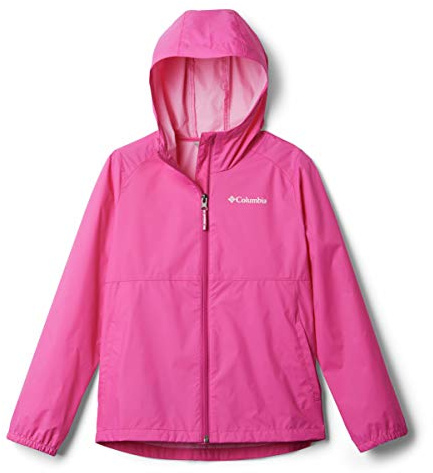 Columbia Youth Girls Switchback II Rain Jacket, Pink Ice, X-Small