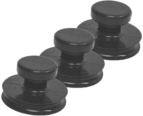 3 pezzi Buddha Accessori per campane musicali Ventose per campane tibetane Ventose per campane tibetane Ventose per campane tibetane Maniglia di sollevamento Ventosa in gomma di vetro