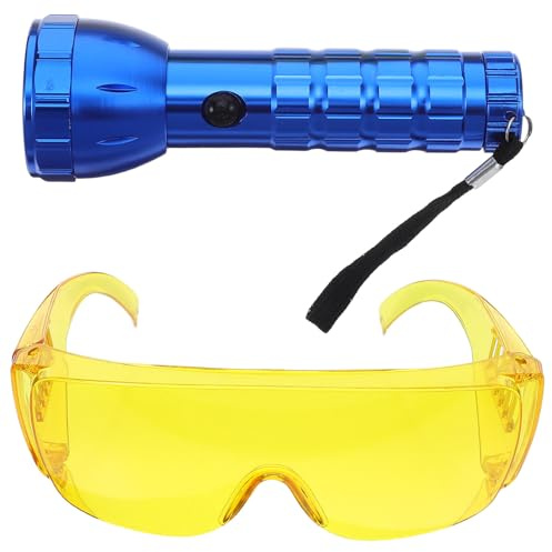 PLAFOPE Kraftvolle Uv-lecksuche Tragbare Taschenlampe Für Klimaanlagen Fluoreszierendes Prüfgerät Zur Schnellen Leckdetektion Inklusive -glühbirnen Geeignet Für Und Haushalte