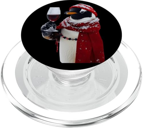 Pinguin-Wein PopSockets PopGrip für MagSafe