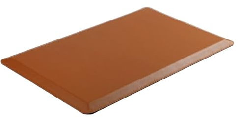 Küchenmatte, wasserdicht, rutschfest, bequem, Schreibtisch-/Bodenteppich für Haus, Spüle, Büro, gepolsterte Stehmatten, Braun, 50 x 80 x 1,9 cm