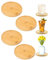 TPZORJX 4pcs Assiettes à bougie en bois, Assiette de Bougie, Bougeoir rondes pour bougeoirs, Bougeoir Pilier Plateau, pour Mariage Noël Dîner Aux Chandelles Décor À Maison, D 9cm