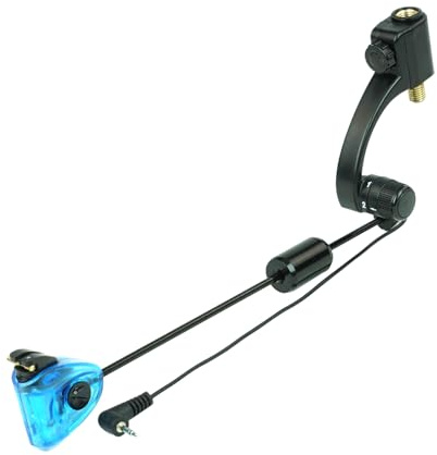 Hirisi Tackle Karpfenangeln for Swinger, 4 Farben,Led Lichter, for Swinger Bissanzeiger AngelzubehöR, Einstellbare ElastizitäT, 2 Stufen，Mit Schnellkupplung