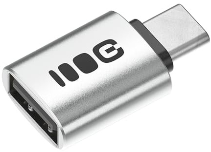 Green Cell USB C auf USB A Adapter OTG 480 Mbps 12 W Aluminium – Schnellladen und Datenübertragung – Kompatibel mit iPhone 17/16, MacBook Pro Air, iPad Pro, iMac, Samsung Galaxy S24 S23, Tab S9