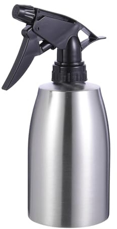 jojofuny Spray Botella de Acero Inoxidable Pulverizador de Agua Manual para Riego de Plantas Rociador Ligero para Jardín Interior Uso Doméstico y Limpieza