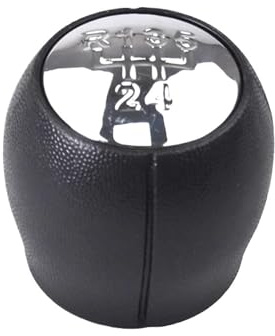 TWMEU Schaltknäufe Für OPEL Für CORSA C Für TIGRA B Für COMBO 5-Gang-Schaltgetriebe Schaltknauf C Auto-Schalthebel PU-Leder-Gamaschenmanschette Schaltknaufkopf(5 Speed(C model))