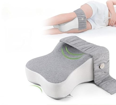 CEWROM Cuscino per ginocchia per chi dorme sul fianco, ortopedico per gambe in memory foam, cuscino ergonomico per gambe per sostenere gambe, ginocchia, schiena