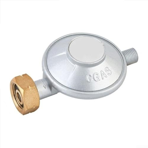 Druckminderer für Gasflaschen 30 mbar mit G1/4-LH Passung, kompatibel mit Grillersatzteilen (50 mbar)