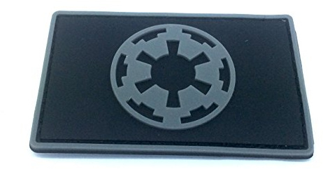 Imperial Forces Cog Cosplay Airsoft Paintball PVC Morale Patch (grau)