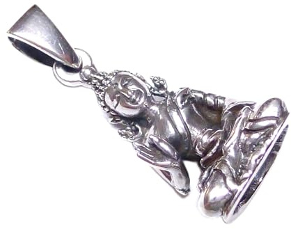 Anhänger Silber, Buddha Anhänger, 925 Sterling Silber, Schmuck Unisex