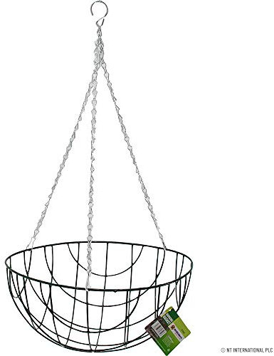 BARGAINSGALORE SET OF 2 HANGING BASKET FLOWER PLANT METAL PLANTER FLOWERPOT DECORATION GARDEN