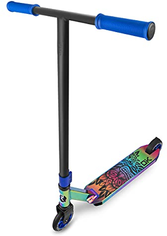 Stunt Scooter Soke Pro Street Neo Chrome Kickscooter avec roulement à Billes ABEC 9 Trottinette à pédale pour Adultes et Enfants