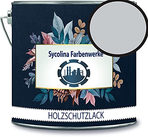 Peinture de protection pour bois - Résistant aux intempéries - Protection longue durée contre les intempéries - Produit hydrofuge - Couleur de protection du bois RAL 7035 - Gris clair