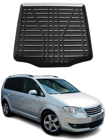 OMAC Kofferraumwanne Laderaumwanne kompatibel mit VW Touran 2003-2010 Gummi TPE Schwarz