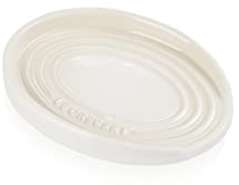 Le Creuset Reposa cucharas oval de cerámica de gres, 15 cm, Meringue, 71507157160099