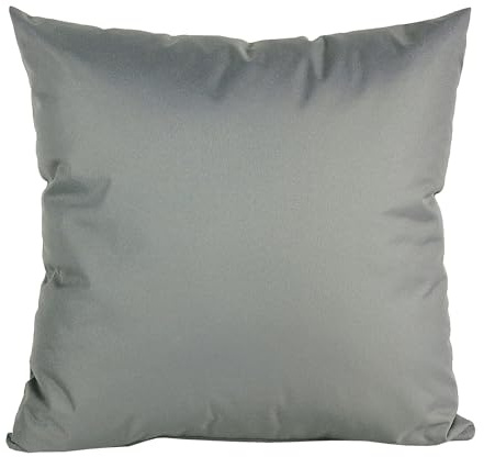 JACK 50x50cm Outdoor Lounge Kissen Dekokissen inkl. XXL-Füllung Wasserabweisend Sitzkissen Garten Stuhl Lotus Effekt, Farbe:Grau