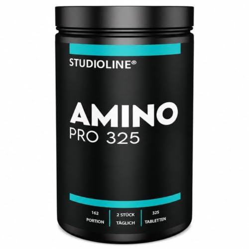 Amino Tabs - 325 Tabletten Hochdosiert - Mit optimalen Aminosäuren Profil - Reich an BCAAs, EAAs - Liefert alle essentiellen & Verketteten Aminosäuren