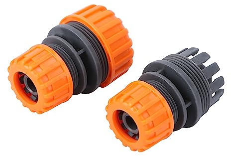 Sosoport Wasserschlauch Reparaturverbinder 1/2 Bis 3/4 Gartenschlauch Anschluss Abs Kunststoff 2 Stück Schlauchadapter Zur Schlauchverlängerung Und Leckreparatur Für Gartenbewässerung