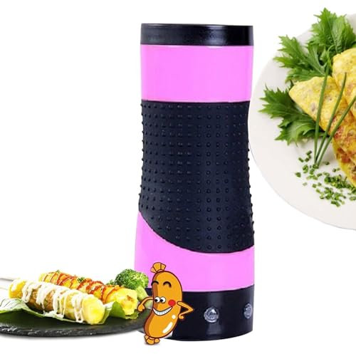 Egg Hot Dog Maker Electric Egg Roll Maker Automatic Egg Roller Vertical Omelet Maker Nonstick Automatic Eggs Sausage Roll Boiler Omelet Cooker Machine Breakfast Sandwich for Home Breakfast