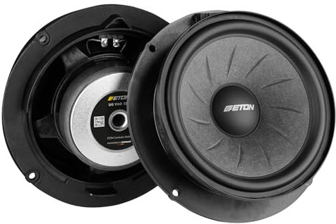 ETON UG VAG 150 – Kraftvoller 15 cm / 6 Zoll Tiefmitteltöner, kompatibel mit diversen VW, Skoda, Seat Fahrzeugen, Plug & Play Langhub Autolautsprecher, 1 Paar