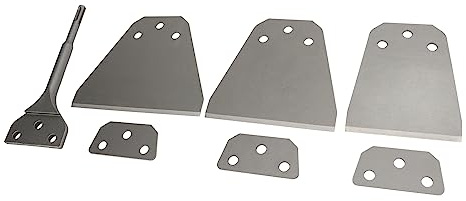 Srliya Herramienta de cincel para quitar azulejos, mango redondo ultrafino, kit de raspador de pared para martillo eléctrico