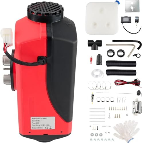 Kit riscaldatore portatile per parcheggio con riscaldatore ad aria diesel da 12 V e 8 kW, con interruttore LCD e telecomando, riscaldamento diesel silenzioso per auto, camion, barche, autobus, campe
