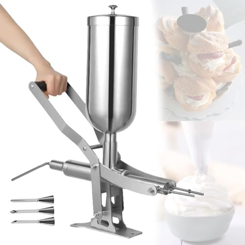 Macchina di rifornimento manuale della marmellata della crema per i panifici commerciali ed i ristoranti, operazione facile per le ciambelle ed i dessert