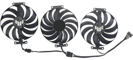 95MM RX6700XT RX6800 RX6900XT Graphics Fan ， Compatible For ASUS ，TUF ，Gaming ，Radeon ，RX 6700 XT RX 6800 XT RX 6900 XT OC Edition Graphics Card(Middle fan)