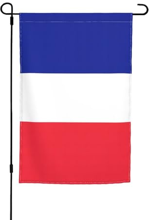 Bandiera francese stampa bandiera giardino 30 x 45 cm double face piccola iuta cortile esterno esterno decorazione casa