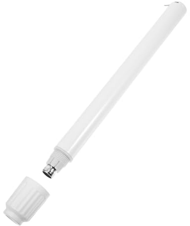 BETOOKY Tige de Support de Ventilateur sur Pied Blanc en Acier Inoxydable et Plastique, Pièce de Remplacement Stable pour Ventilateur de Sol Minimaliste