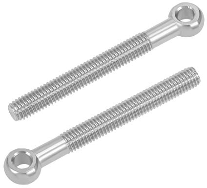 sourcing map 2 Stück M8x70mm Augbolzen Augenbolzen Ringmutter Ringschraube | 304 Edelstahl