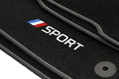 Sport Velour Fußmatten Satz für Renault Captur II (ab 2019) - 4-teilig - Passgenau