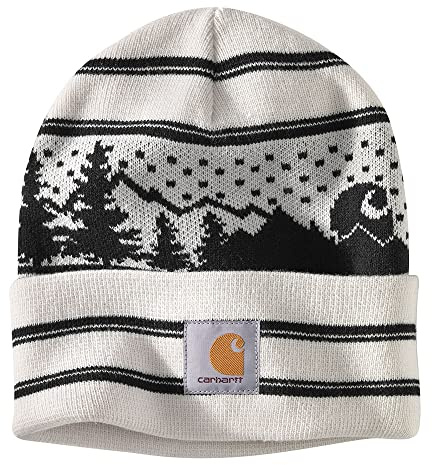 Carhartt Unisex Hat Beanie mit Bündchen und Outdoor-Grafik - Mütze, One Size, One Size, Malt