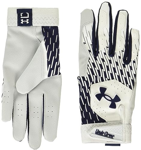 Under Armour mens Clean Up Baseball Gloves , (103) White / Midnight Navy / Midnight Navy , Medium
