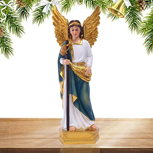 GIMOCOOL ArchAngel Heiliger Rafael Raphael Statue Weihnachten Engel Statue Festival Urlaub Dekoration Weihnachten Figur Geschenk für Verwandte Lieben