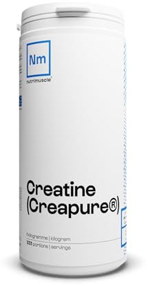 Créatine 100% Pure | Créatine monohydrate Creapure • Prise Masse Musculaire& Force • Musculation Homme • Complément idéal à la Whey Protéine | Nutrimuscle | 1 Kilogramme