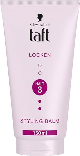 Taft Locken Styling Balm Halt 3 (150 ml), Haar Balsam für definierte Locken | Lockencreme für volle Sprungkraft, langanhaltenden Halt und Anti-Frizz-Effekt, ohne zu verkleben, sanft zu Haar und Kopfhaut