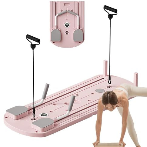 Pilates-Brett – Pilates-Reformer-Gerät | Pilates-Brett-Reformer-Set | Faltbarer Pilates-Reformer | Reformer Pilates-Gerät | Automatischer Rebound-Bauchmuskelroller für Heimtraining