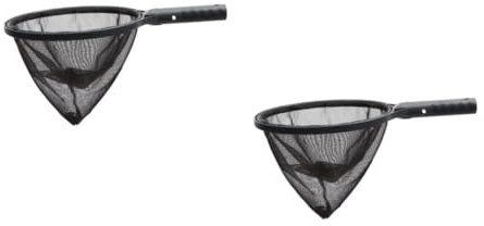 Sosoport 2pcs Skimmer Net Pole Pool Leaf Rake Fine Mesh for Pool Cleaning Ponds Fountains