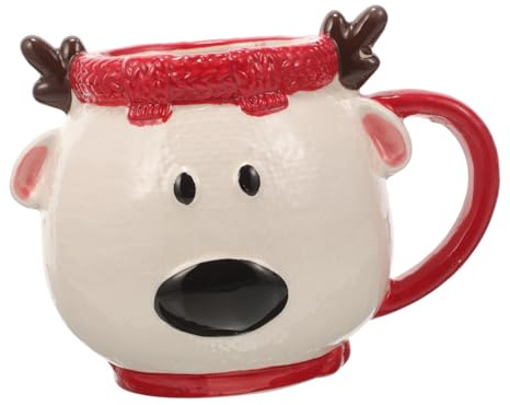 Cabilock Keramik Weihnachtstasse Mit Rentier-motiv Große Kapazität Langlebig Und Vielseitig Für Kaffee Tee Oder Wasser Für Büro Zuhause Und Festliche Anlässe