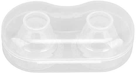 SUNGOOYUE 2pcs Brustwarzenkorrektur für Schüchterne Umgekehrte Flache Nippel, Silikon Transparente Sauger Klemmen das Stillen des Accessoires für Schwangere Frauen