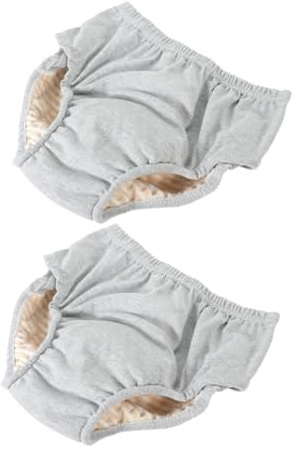 SAFIGLE Couche Culotte Adulte Femme Réutilisable en Coton, Douce et Confortable, Anti-fuites, Lavable, 2 Pièces, pour Incontinence Urinaire