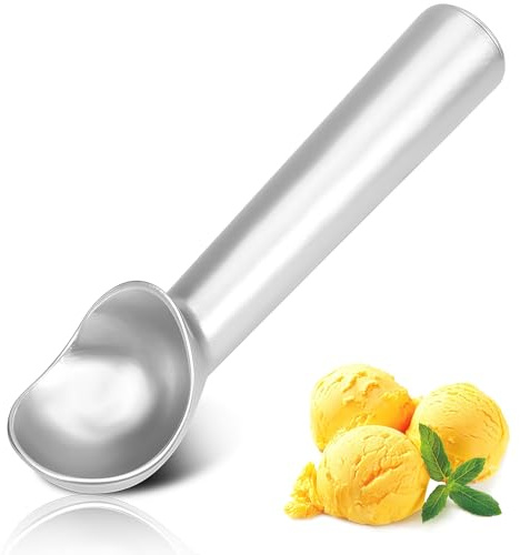 18cm Antihaft-Frostschutzmittel Eislöffel,Einteiliger Aluminium-Eiskugelportionierer,Langlebiges Design,leicht zu reinigen,für Gelato,Keksteig,Sorbet,Mandeln